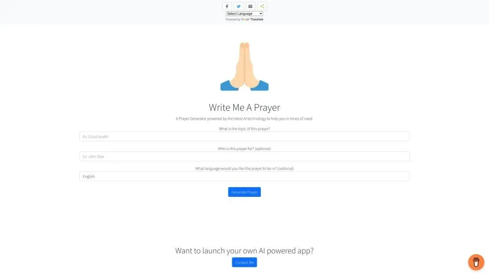 Write me a prayer image